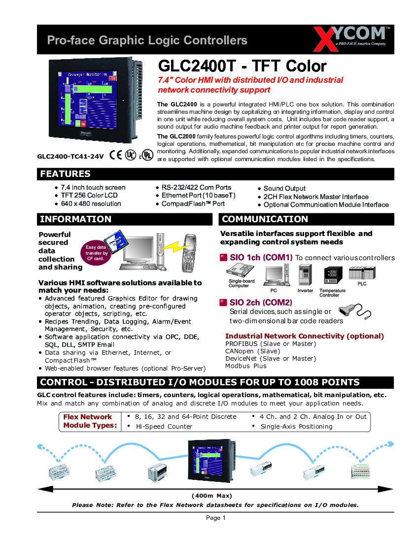 First Page Image of GLC2400-TC41-24V Datasheet.pdf